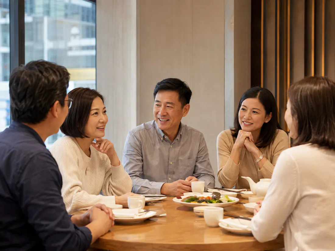 Table for Eight 小型晚膳交流氣氛示意圖